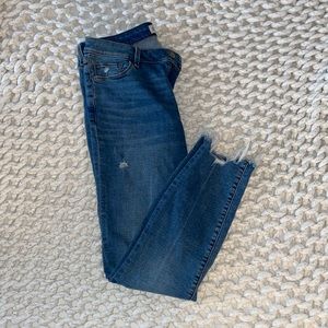 Abercrombie Mid Rise Super Skinny Ankle Jean